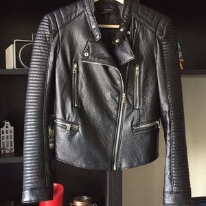 Zara Basic Leather Jacket